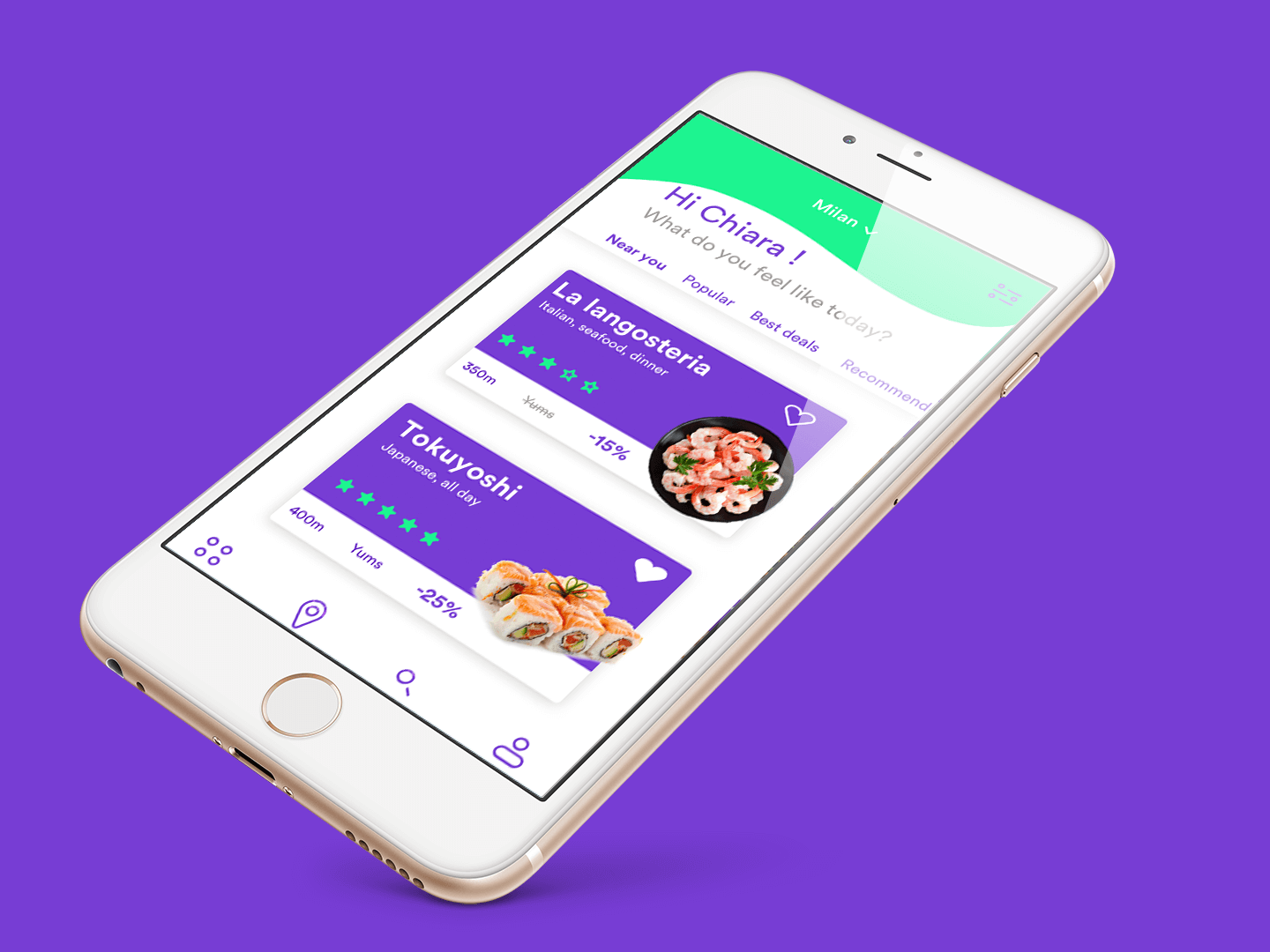 Ipad 8 with homepage of the fork