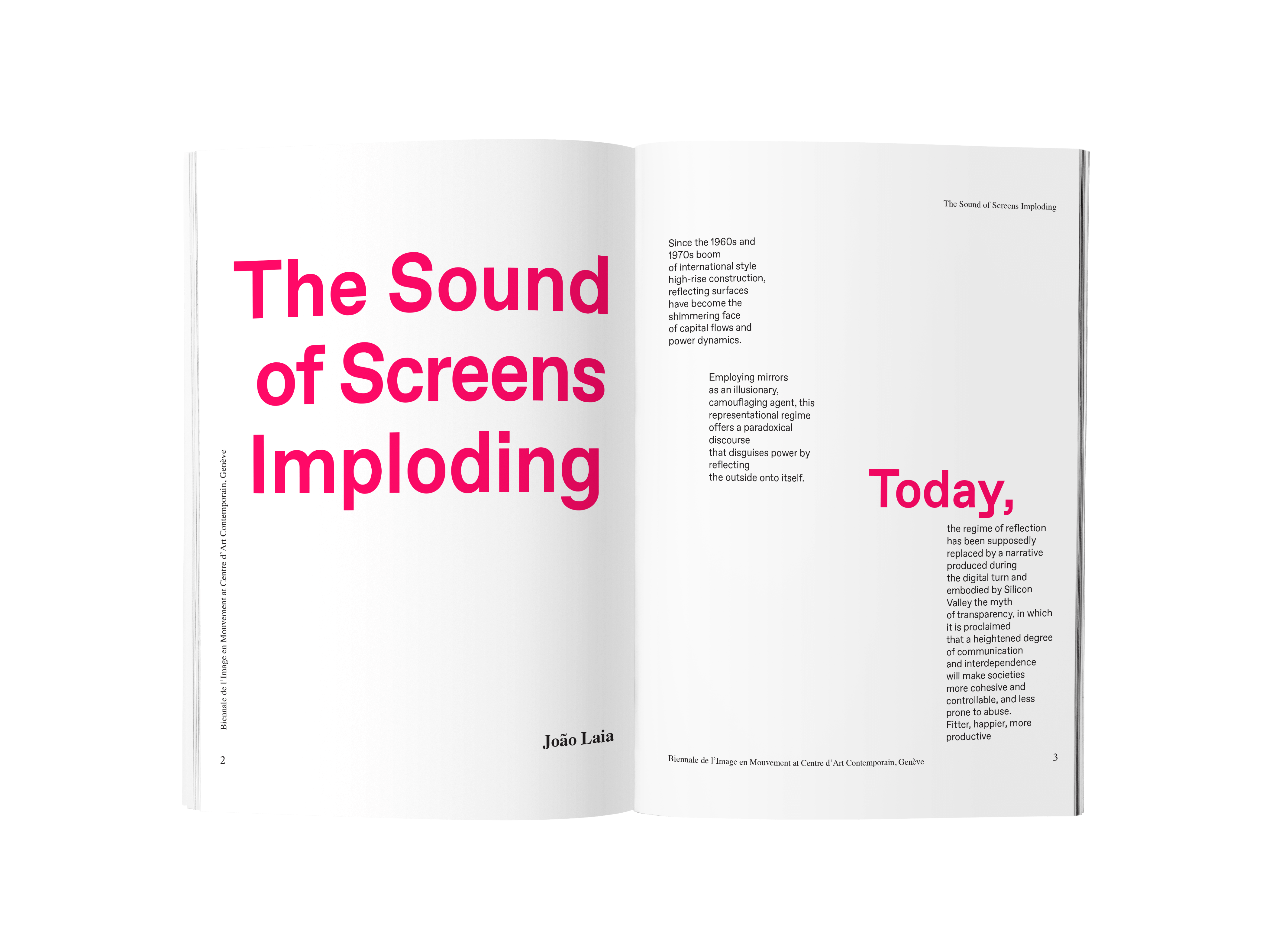 magazine's first two pages